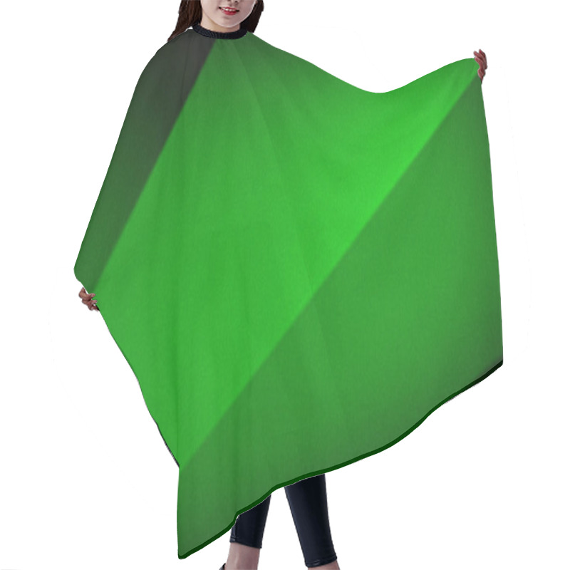 Personality  Intense Green Gradient 4K Background Featuring Intersecting Angular Lines With A Distinct Grainy Texture, Creating A Striking, High-energy Look With A Bold Contrast In Its Design Elements Hair Cutting Cape