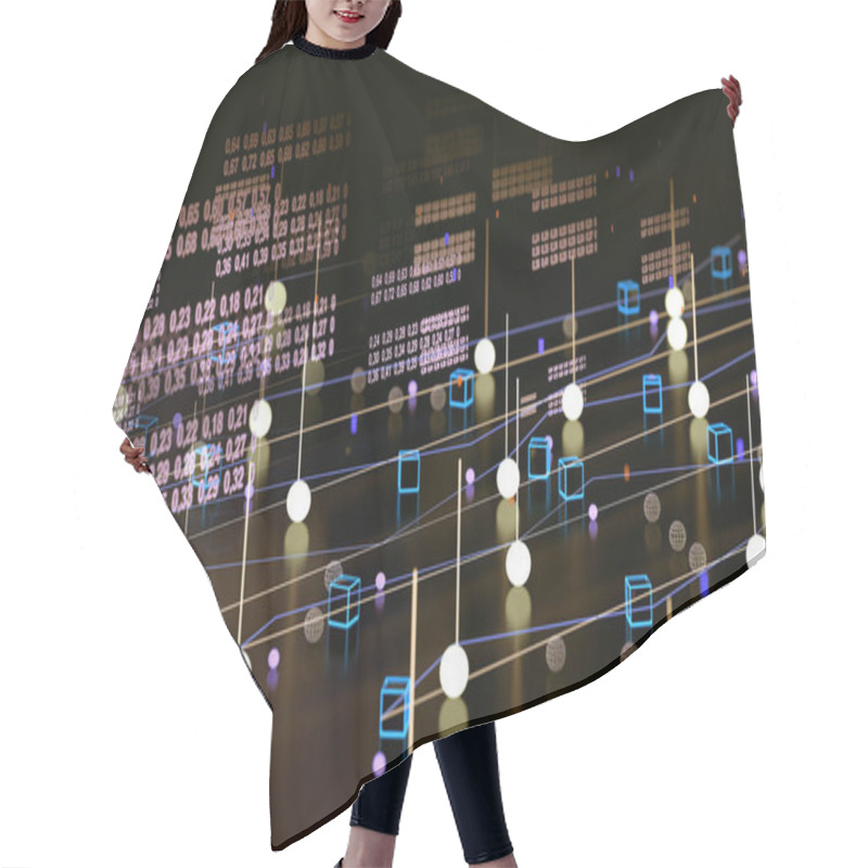 Personality  Abstract And Digital Image Related To Cyber Security  Hair Cutting Cape