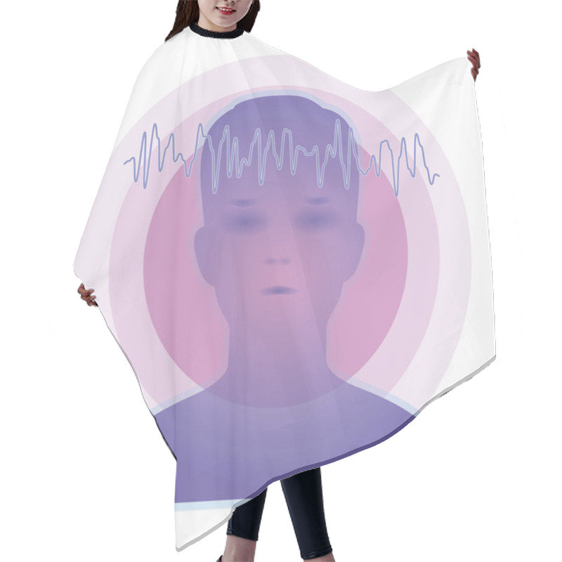 Personality  Brainwaves Image - Telepathy 03 Hair Cutting Cape