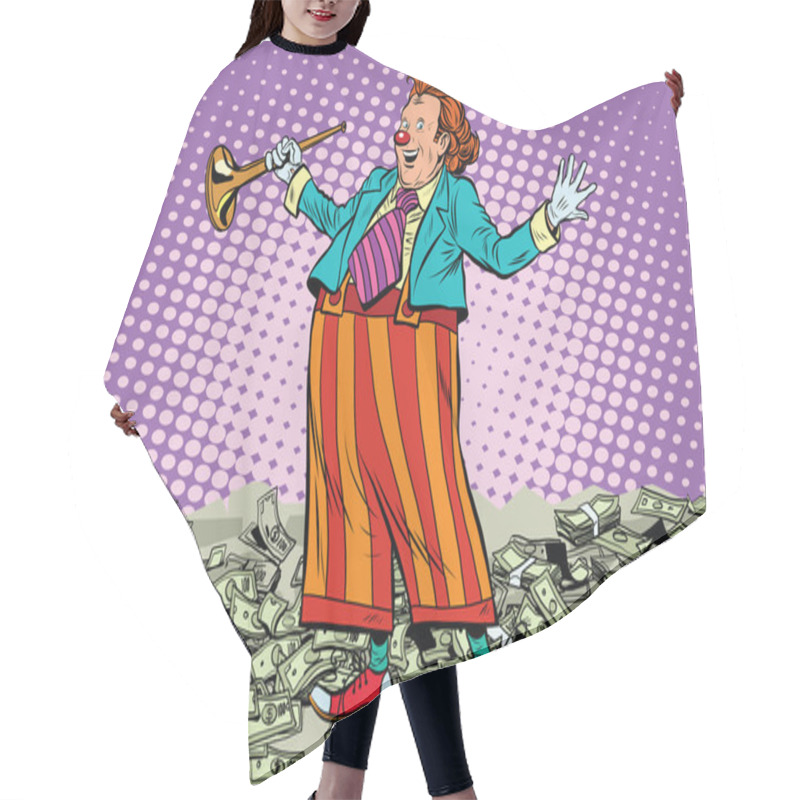 Personality  Business Concept Money Clown Joke Hair Cutting Cape