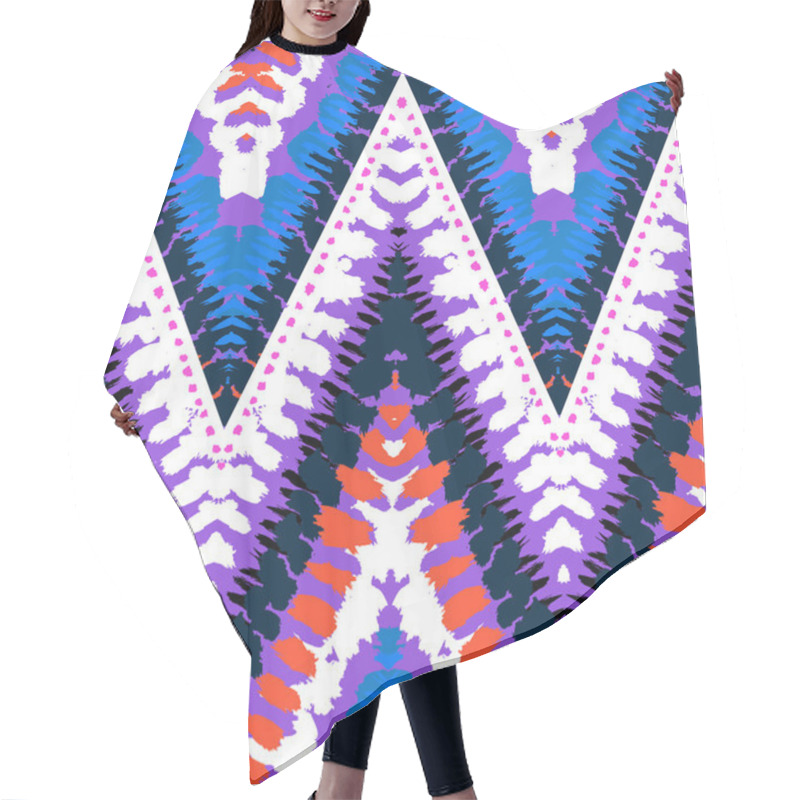 Personality  Chevron Pattern Hair Cutting Cape