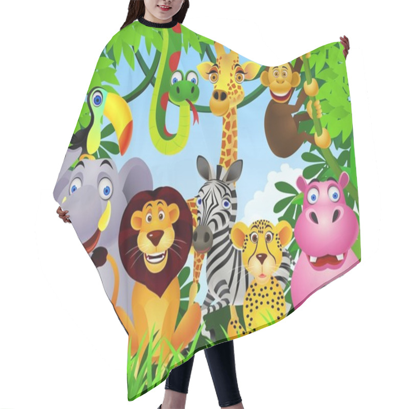 Personality  Wild Animal In The Jungle Hair Cutting Cape