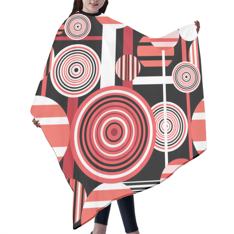 Personality  Seamless Geometric Pattern Hair Cutting Cape