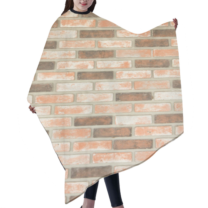 Personality  Red Brick Wall Background And Texture - Stock Image Hair Cutting Cape