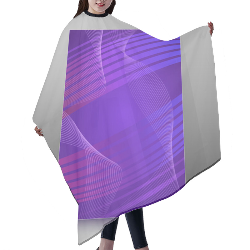 Personality  Background Report Brochure Cover Pages A4 Style Abstract Glow07 Hair Cutting Cape