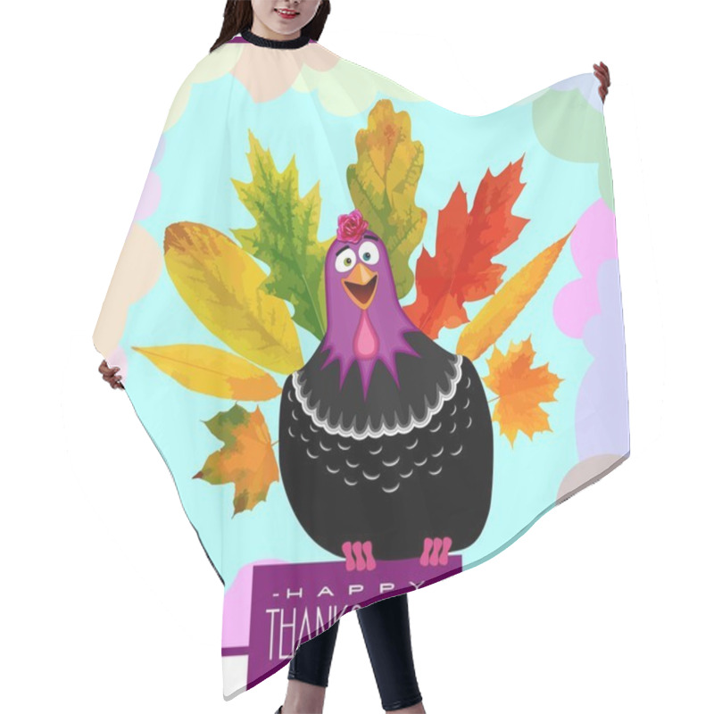 Personality  Funny Turkey Thanksgiving Day Hair Cutting Cape