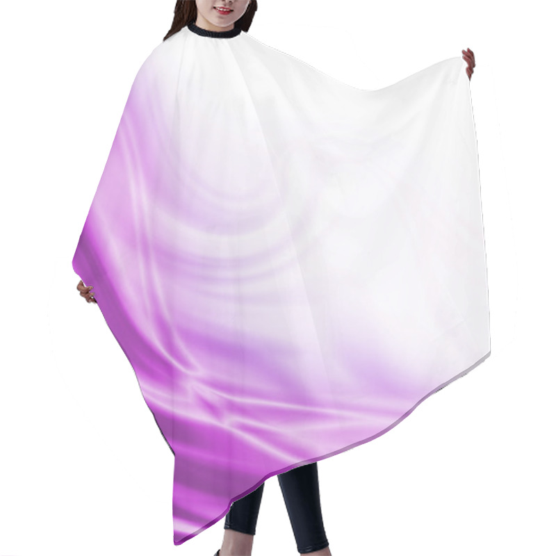 Personality  Abstract Purple Wave Hair Cutting Cape