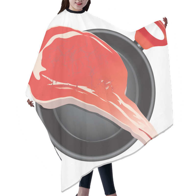 Personality  Meat In The Pan Hair Cutting Cape