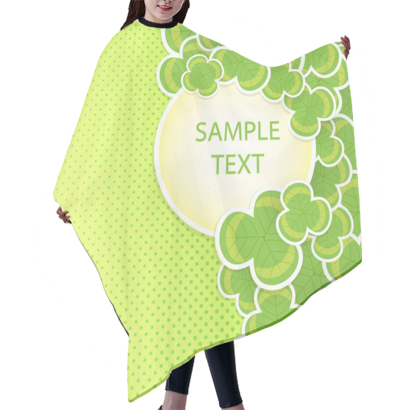 Personality  Clover Vector Background On The Occasion Of St Patricks Day Hair Cutting Cape