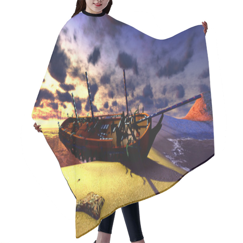 Personality  Shipwreck Hair Cutting Cape