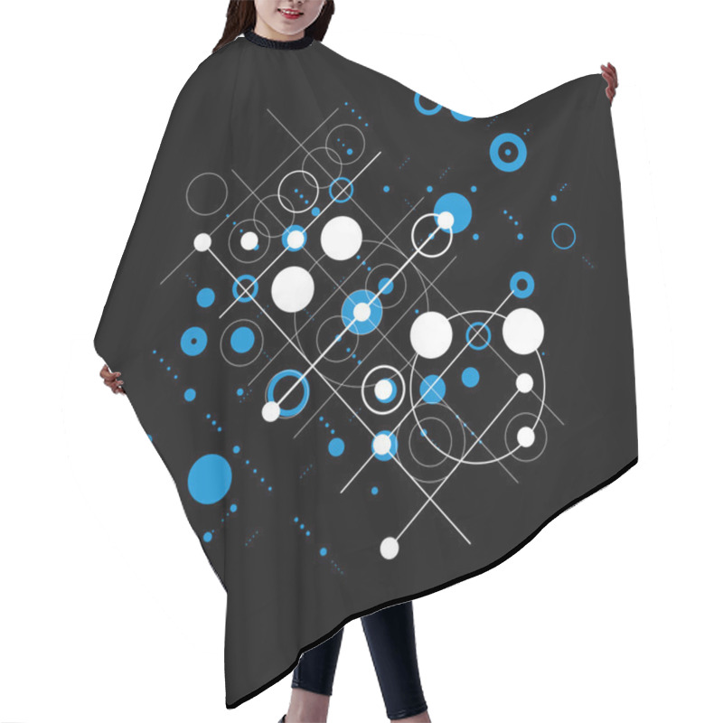 Personality  Bauhaus Retro Wallpaper Hair Cutting Cape