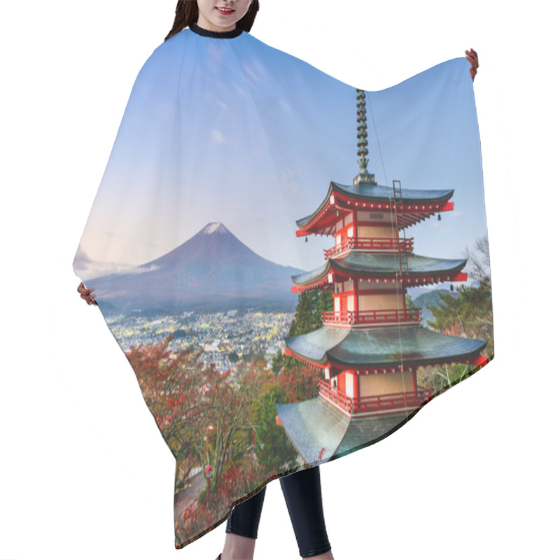 Personality  Fuji In Autumn Hair Cutting Cape