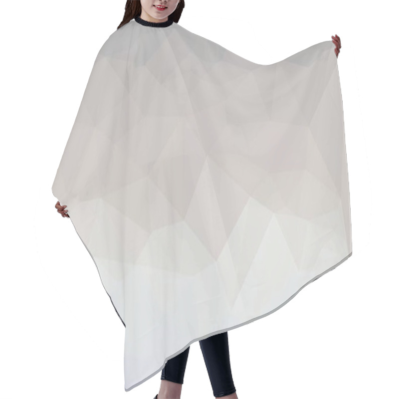 Personality  Grey Geometric Background With Mosaic Design Hair Cutting Cape