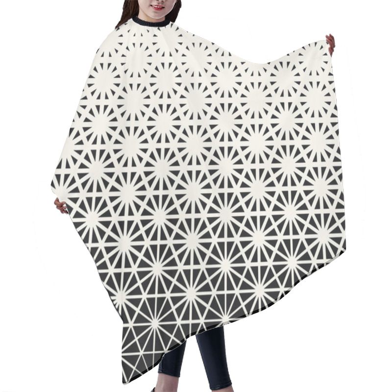 Personality  Geometric Triangle Halftone Minimal Pattern Vector Background Hair Cutting Cape