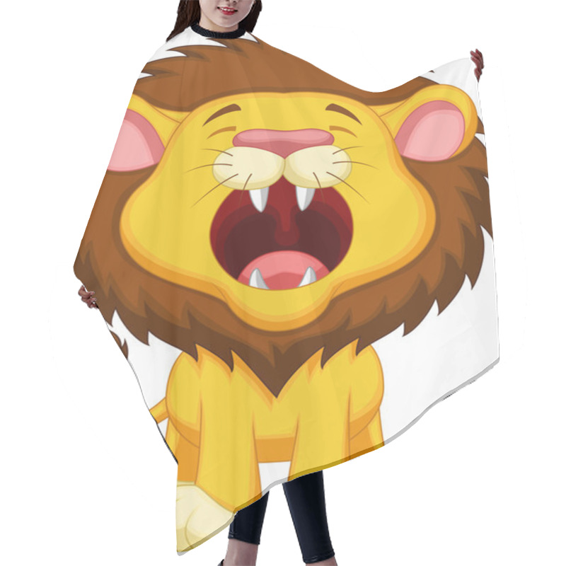 Personality  Lion Cartoon Roaring Hair Cutting Cape