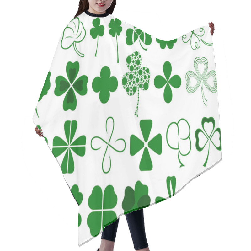 Personality  Set Of Different Clovers Set Hair Cutting Cape