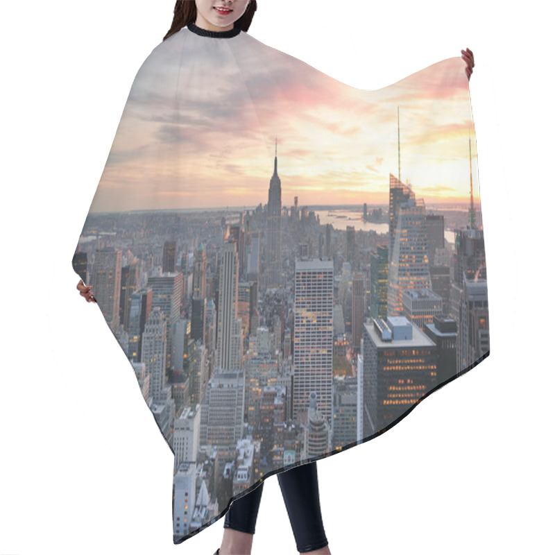 Personality  New York City Sunset Hair Cutting Cape