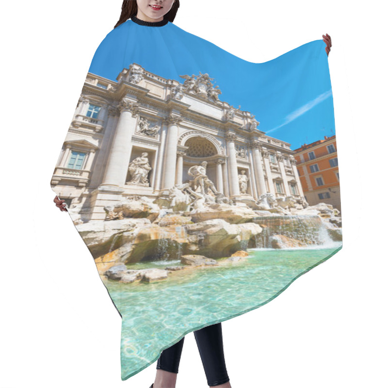 Personality  Trevi Fountain In Rome Hair Cutting Cape