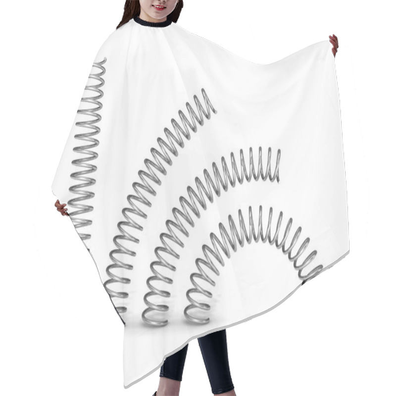 Personality  3d Steel Springs Hair Cutting Cape