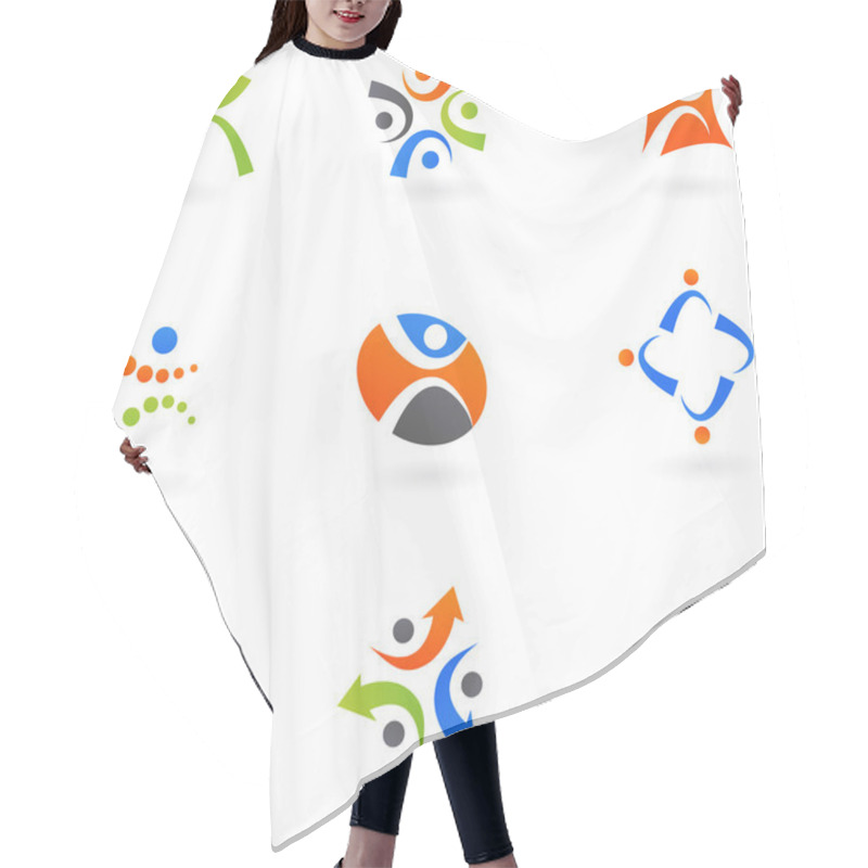 Personality  Human Icons And Logos 2 Hair Cutting Cape