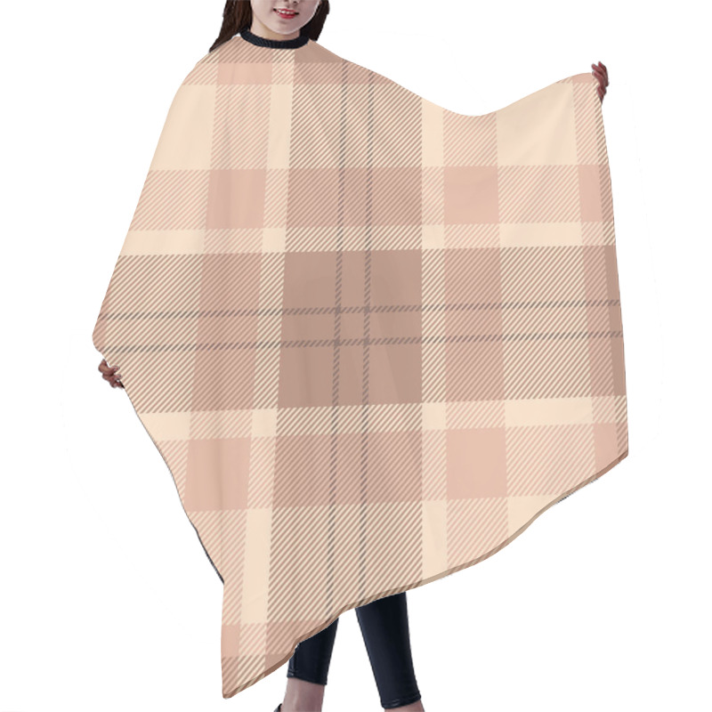 Personality  Elegant Neutral-toned Plaid Pattern.  Perfect For Textile Design, Website Backgrounds, Or Fashion Projects. Soft, Earthy Color Palette Creates A Calming And Sophisticated Aesthetic. Hair Cutting Cape