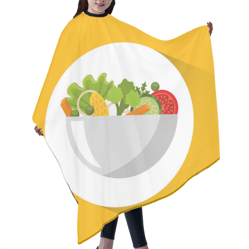 Personality  Vegetarian Menu Healthy Food Hair Cutting Cape