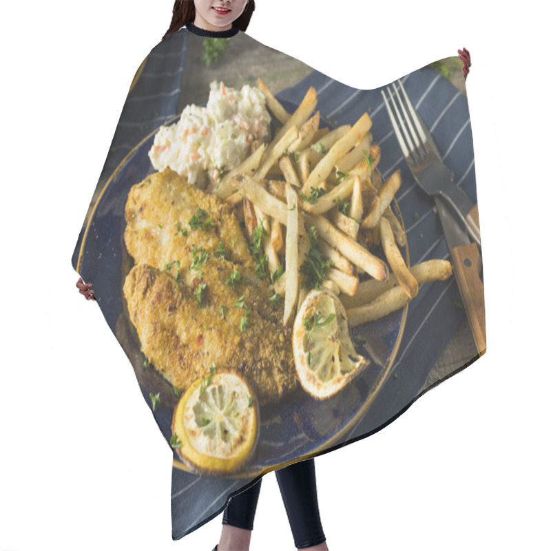 Personality  Spicy Homemade BAked  Cajun Catfish Hair Cutting Cape