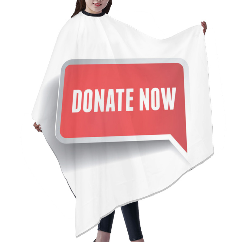 Personality  Donate Button Or Label Hair Cutting Cape