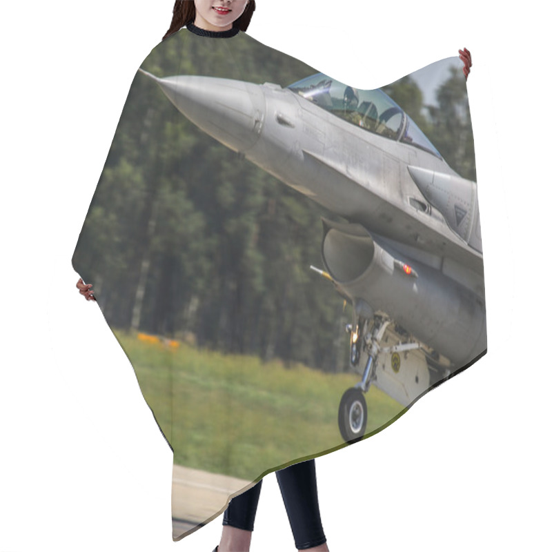 Personality  F-16 Figting Falcon Of Polish Air Force Hair Cutting Cape