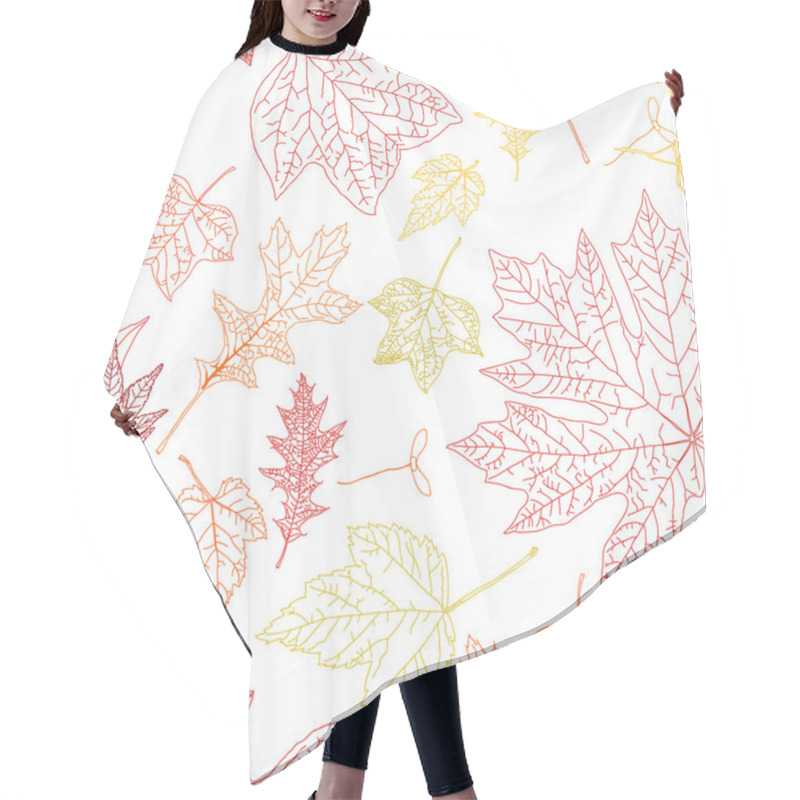 Personality  Abstract Seamless Hand Drawn Pattern Hair Cutting Cape