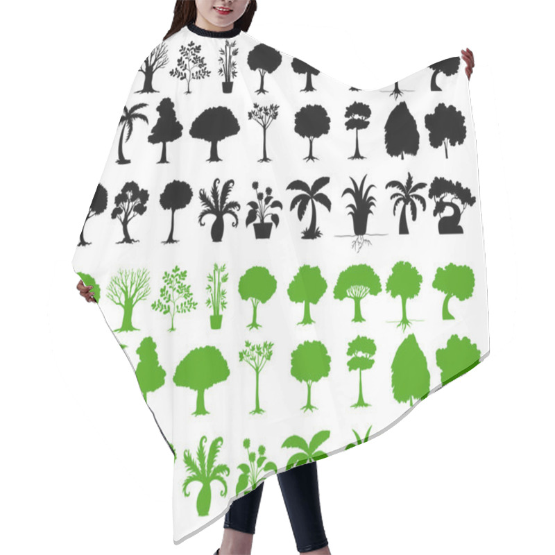 Personality  Variety Of Trees Hair Cutting Cape