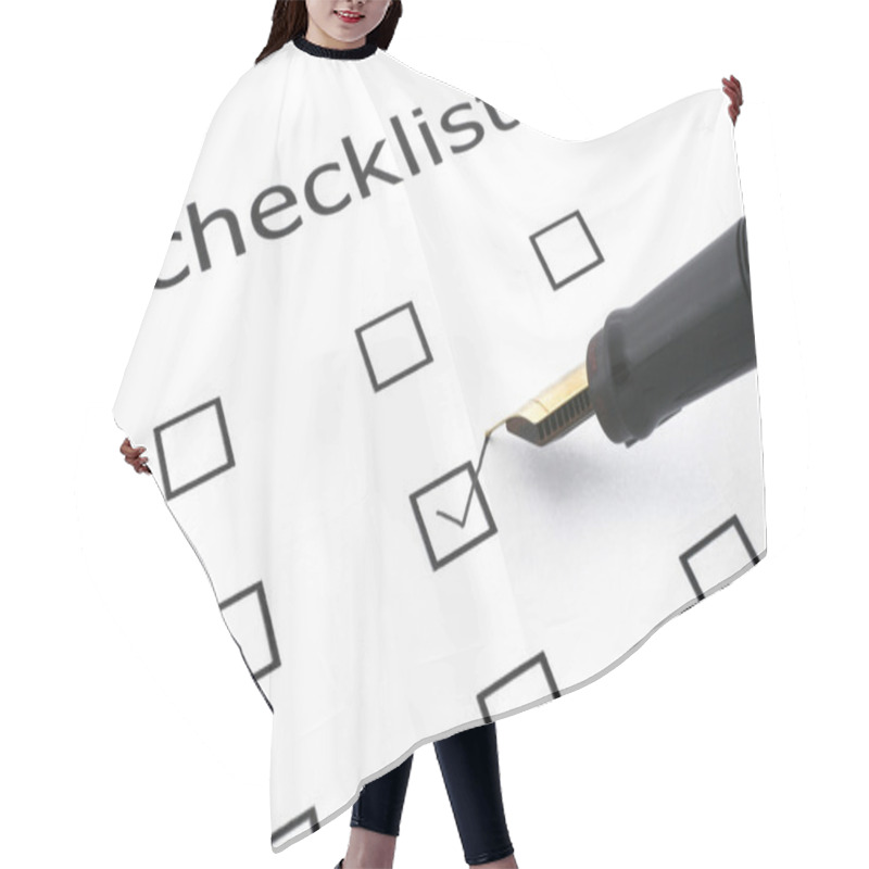 Personality  Checklist Hair Cutting Cape