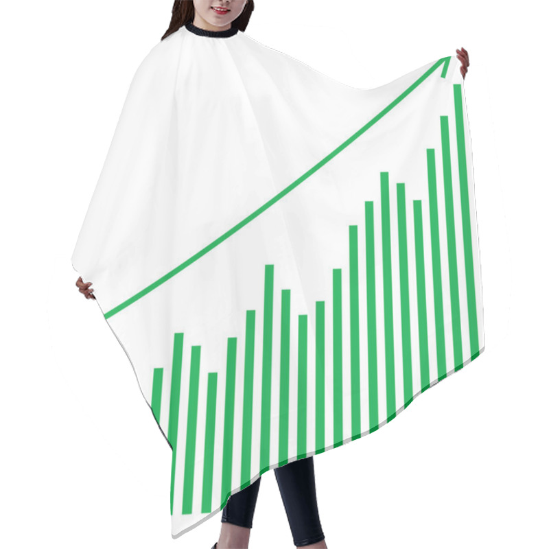 Personality  Vector Bar Graph Hair Cutting Cape