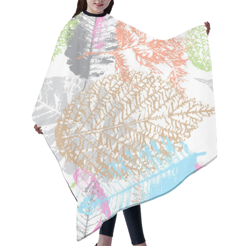 Personality  Bright Background  Autumn Leaves Hair Cutting Cape