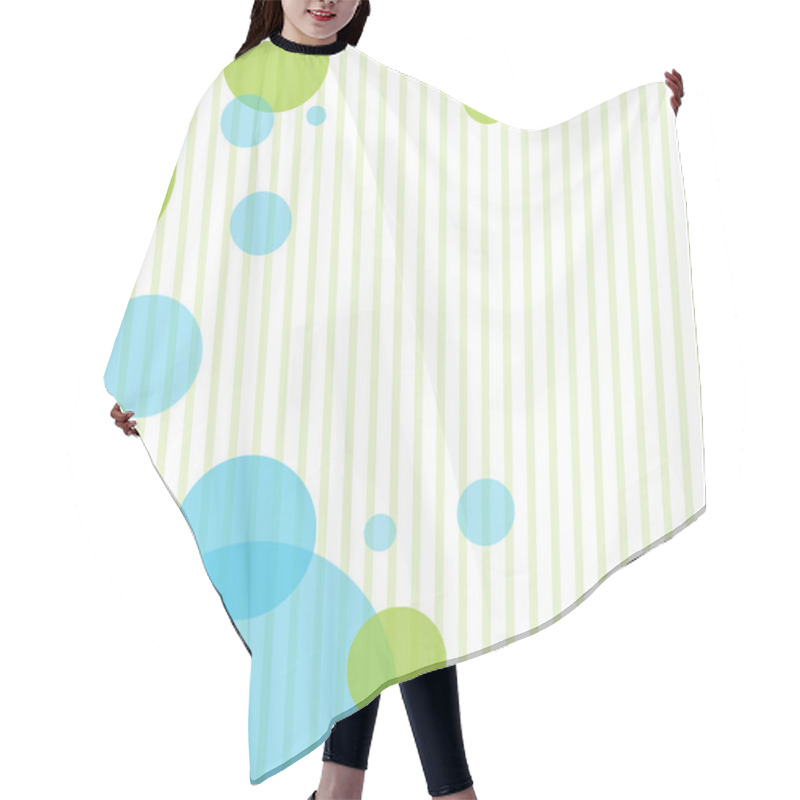 Personality  Retro Circles And Stripes Background Hair Cutting Cape