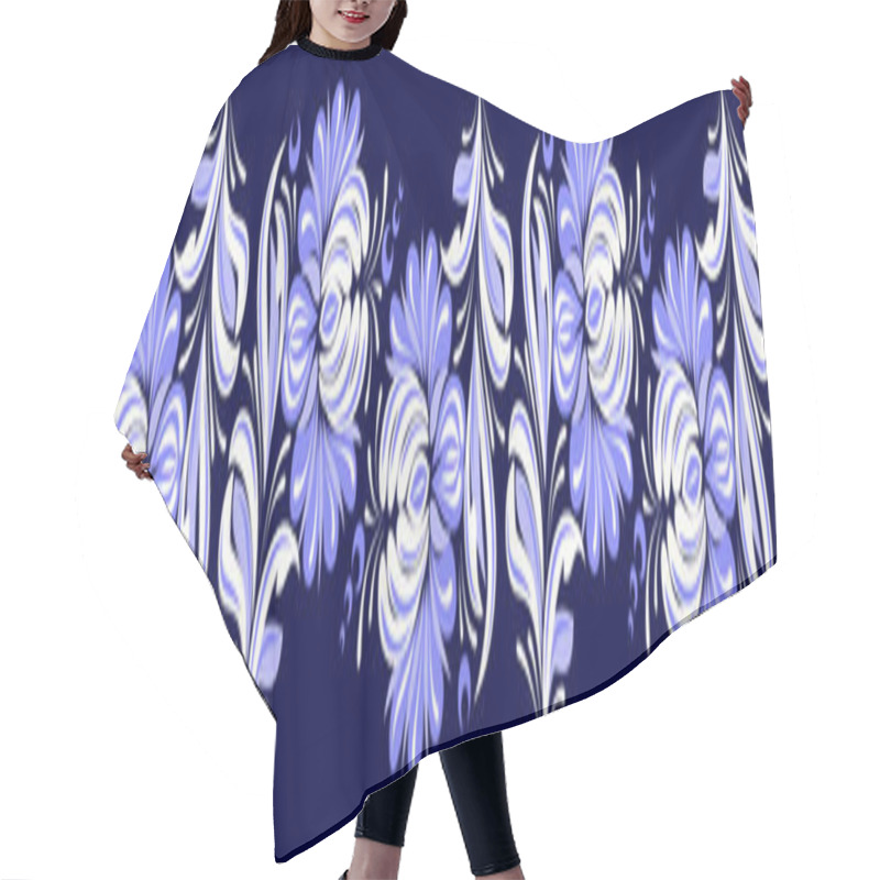 Personality  Beautiful Ornamental Floral Pattern, Ukrainian Style Hair Cutting Cape