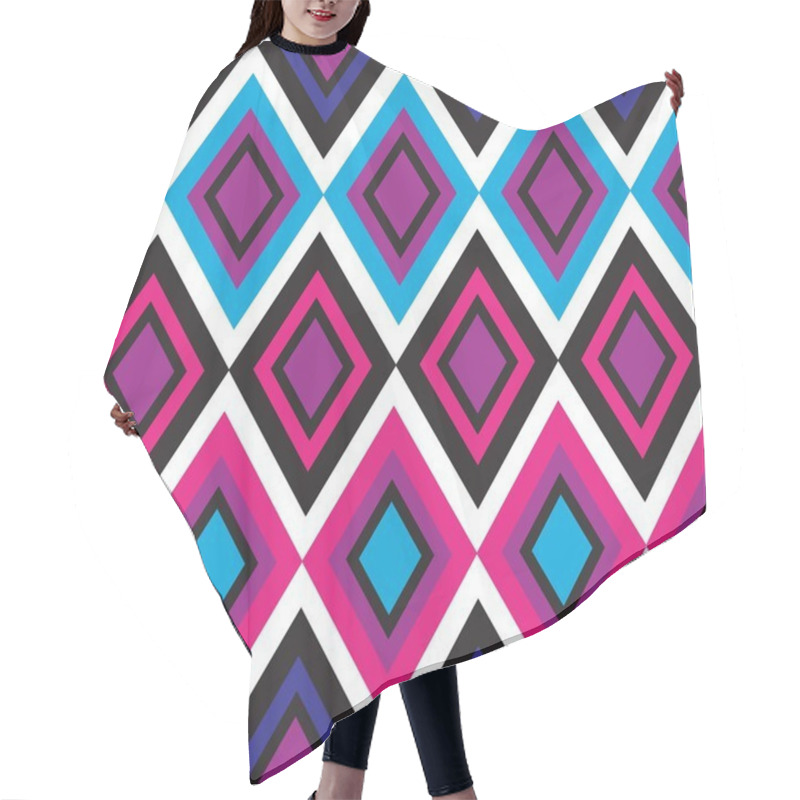 Personality  Seamless Geometrical Pattern Hair Cutting Cape