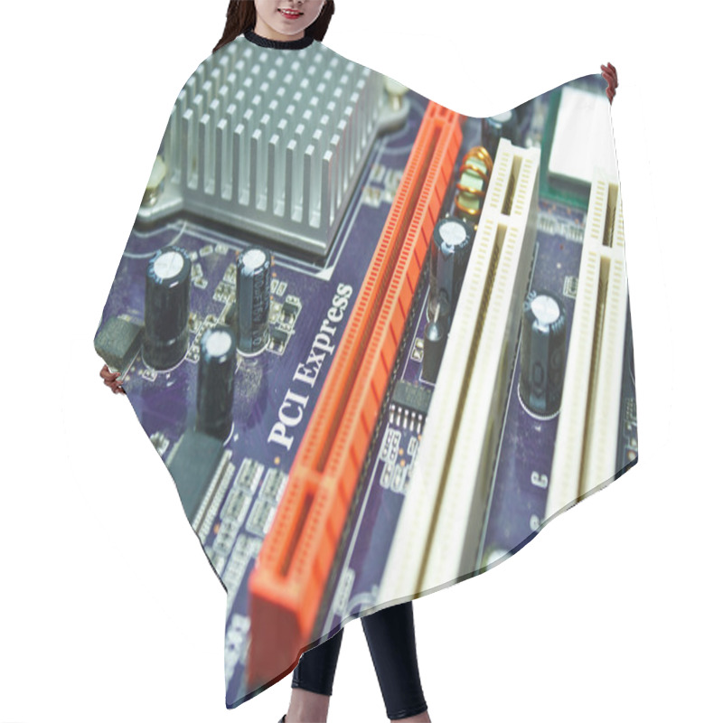 Personality  Computer Motherboard Hair Cutting Cape