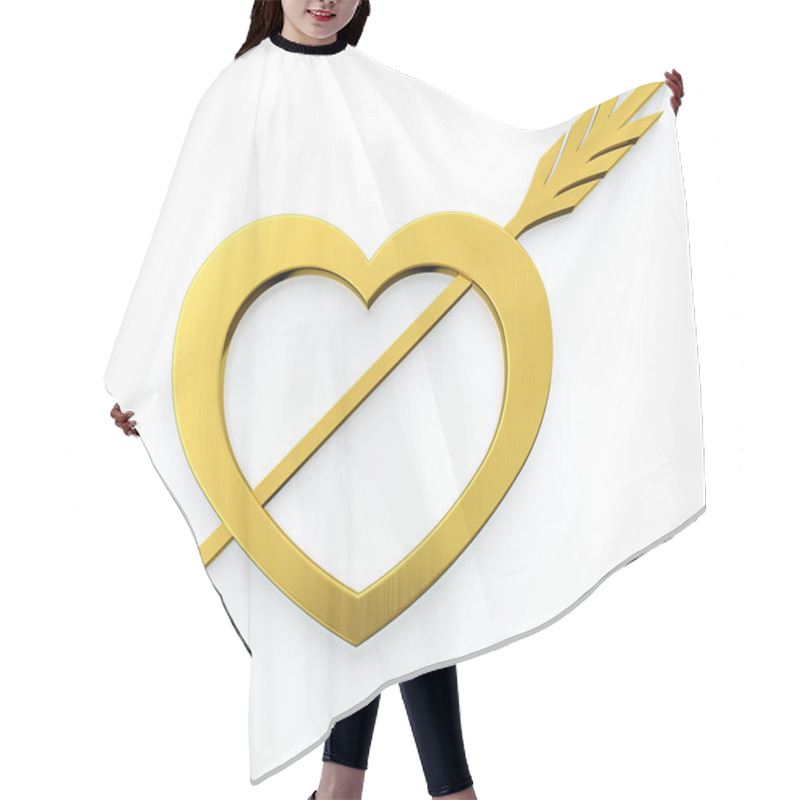 Personality  Heart With Arrow Hair Cutting Cape