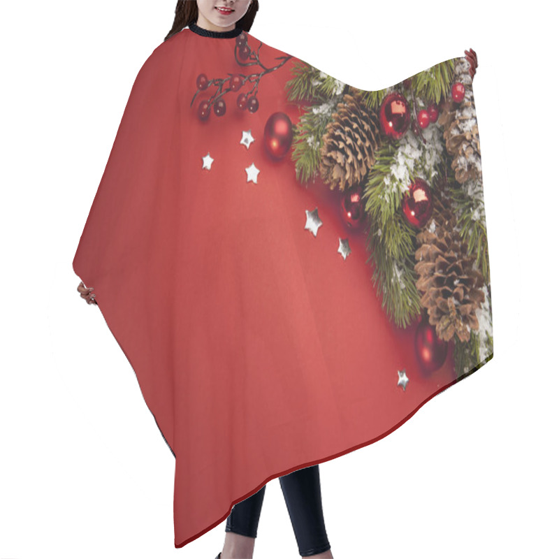 Personality  Art Christmas Greeting Card Hair Cutting Cape