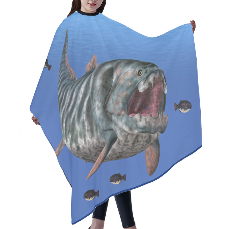 Personality  Dunkleosteus While Hunting Hair Cutting Cape