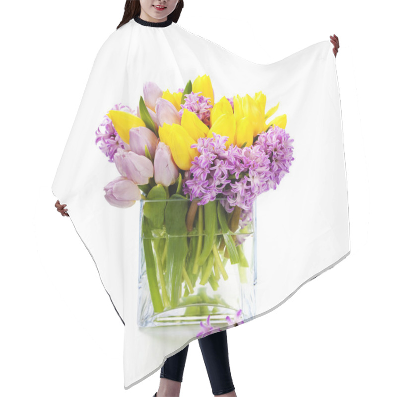 Personality  Beautiful Spring Flowers Hair Cutting Cape