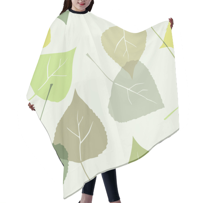 Personality  Leaves - Seamless Pattern Hair Cutting Cape