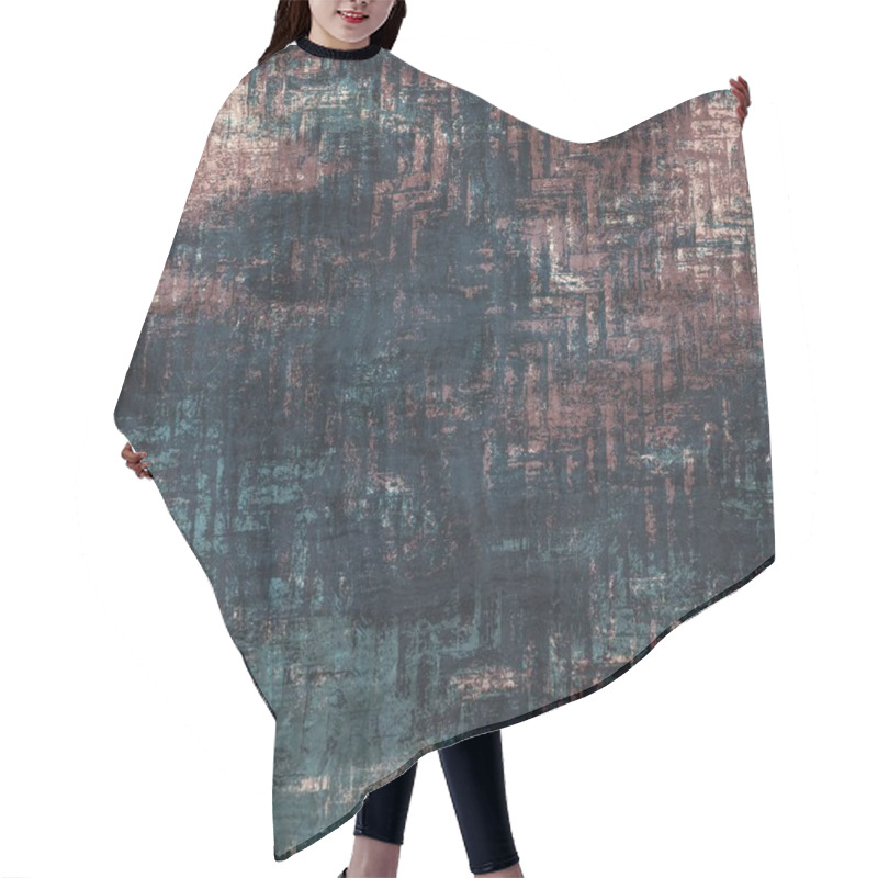 Personality  Seamless Blue Pink Cream And Navy Surface Pattern Hair Cutting Cape