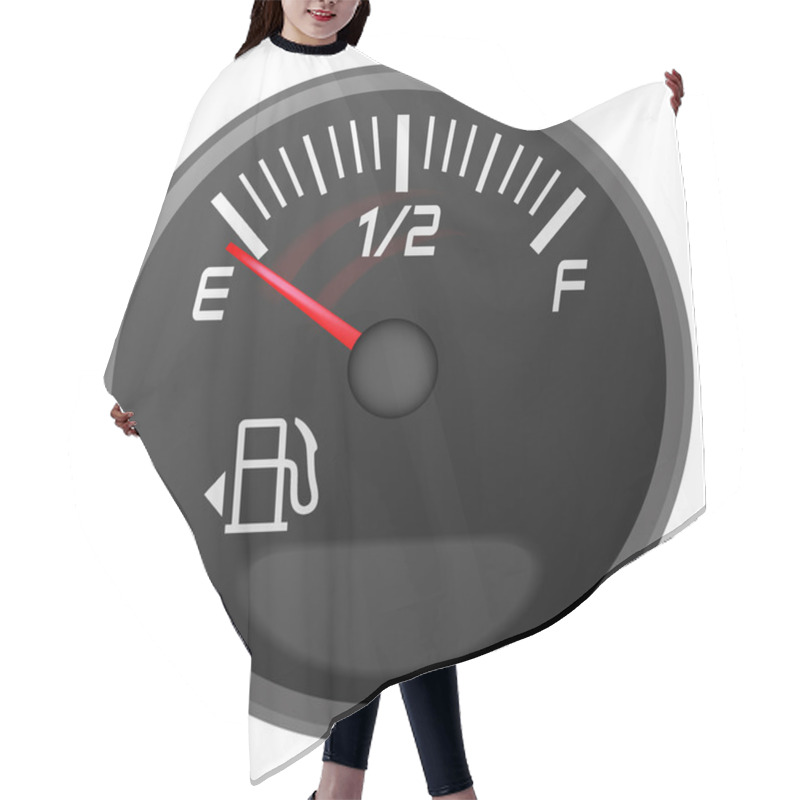 Personality  Petrol Meter, Fuel Gauge Hair Cutting Cape