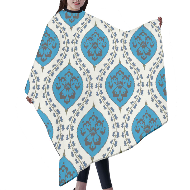 Personality  Seamless Islamic Floral Pattern Hair Cutting Cape