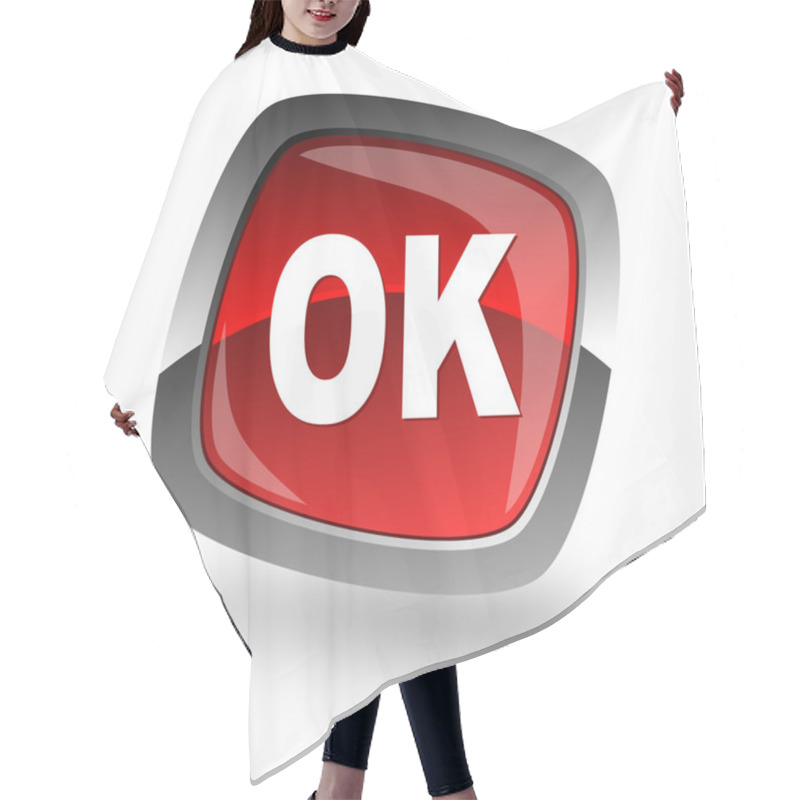 Personality  Ok Internet Icon Hair Cutting Cape