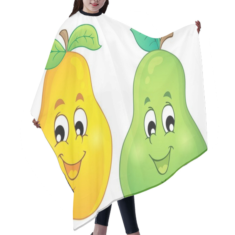 Personality  Image With Pear Theme 3 Hair Cutting Cape