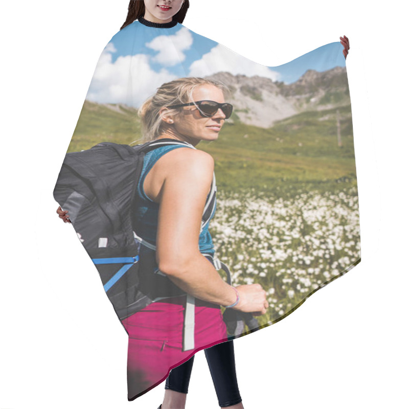 Personality  Sportive Girl Hiking Hair Cutting Cape