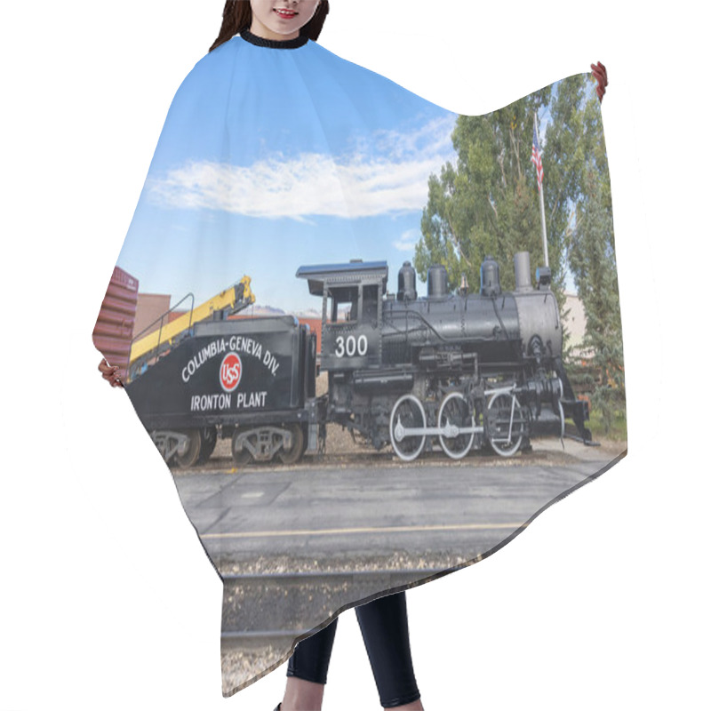 Personality  Heber City- October 04, 2021 :The Heber Valley Railroad Station Operates Passenger Excursion Trains Along A Line In Provo Canyon. It Is A Heritage Railroad Based In Heber City, Utah Hair Cutting Cape